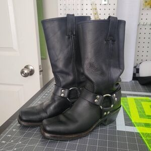 Frye Black 12R Harness Boots